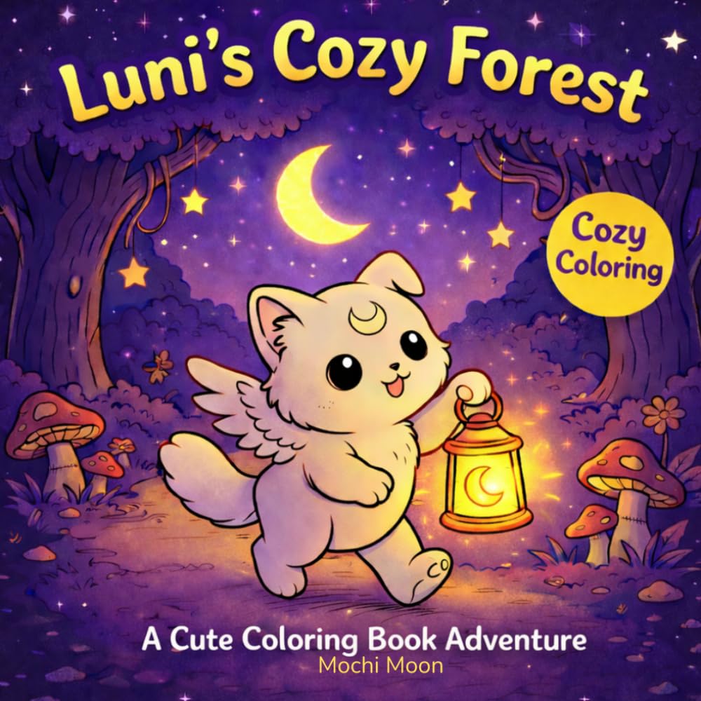 Luni’s Cozy Forest: A Cute Coloring Book Adventure