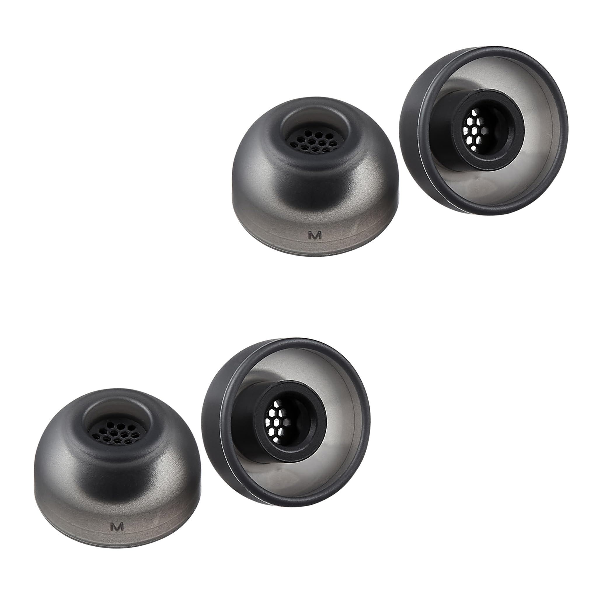 AZLA SednaEarfit MAX TWS 6 Earbud Tips for Wireless Headphones, Dark Gray (M)