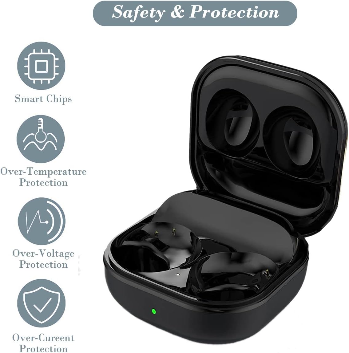 Charging Case for Galaxy Buds Pro 2 SM-R510 (Not for Galaxy Buds 2 SM-R177), Replacment Charger Case with USB C Cable for Samsung Earbuds - Image 4