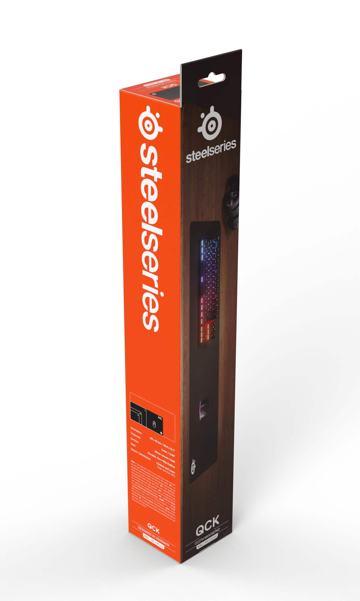 SteelSeries QcK XXL - Tappetino per mouse da gaming - Panno XXL - Tracciamento e stabilità ai massimi livelli - Mousepad per sport - Non scivola mai - Copertura completa della scrivania