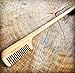 2-in-1 Sapling Mustache Brush & Comb (2-pack) from Green Beard Grmng - Boar Bristle & Bamboo