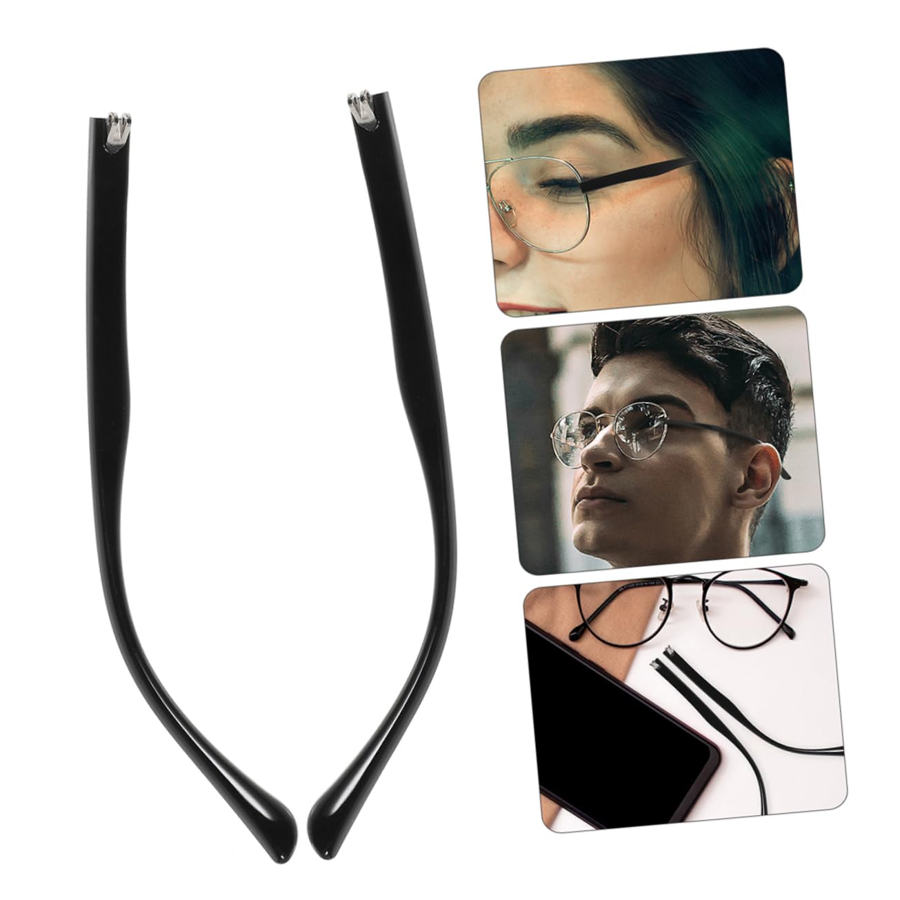 FOMIYES 5 Sätze Brillenzubehör Ersatz-brillenbügel Für Sonnenbrillen Universeller Brillenbügel Brillenarm Beine Brillenreparaturset Ersatzbrille Bügel Brillenteile Black Tr90 2 Paar * 5