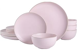 Gibson Rockaway Pink Dinnerware Set