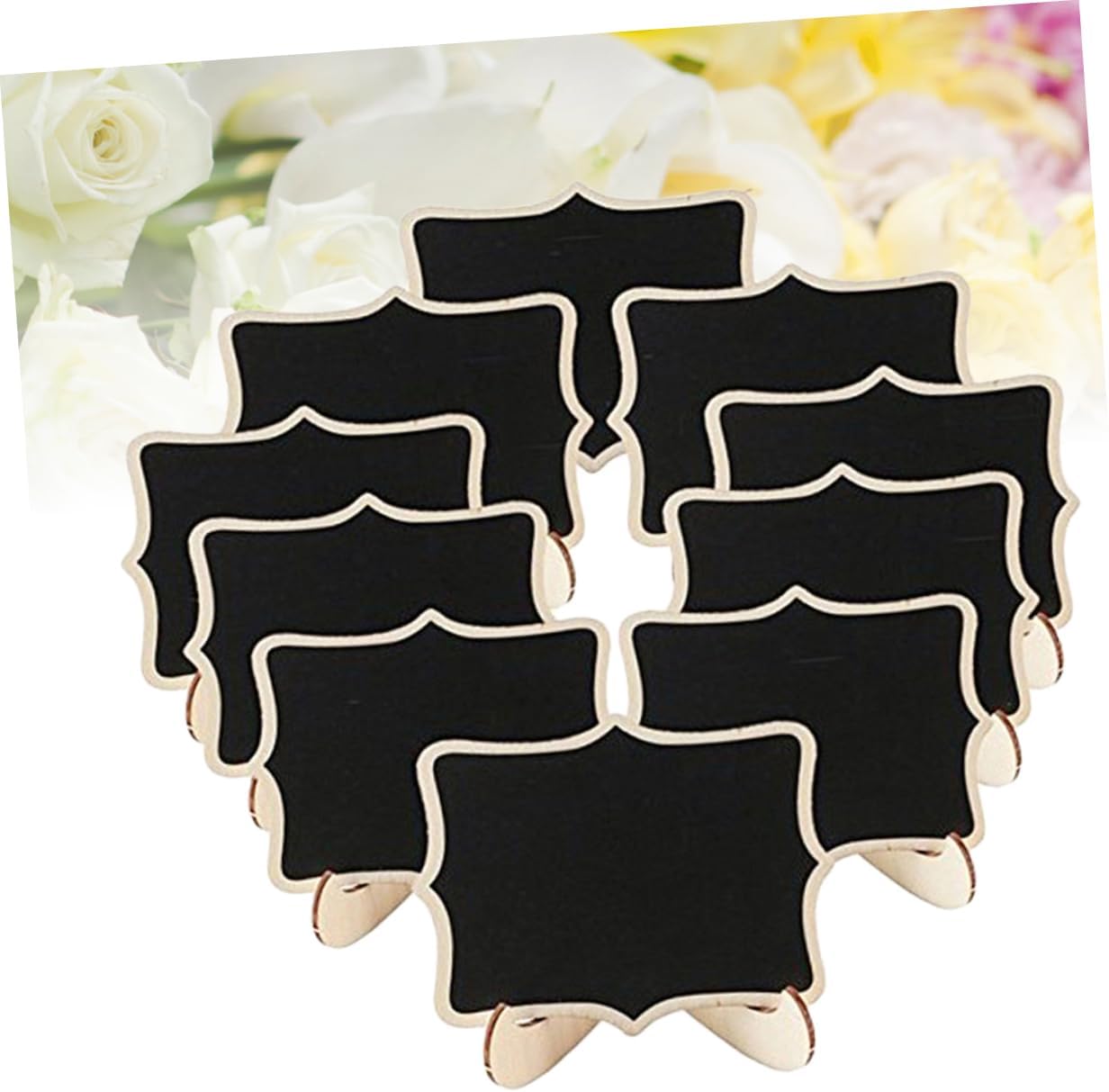 12Pcs Mini Blackboard with Stand, Decorative Chalkboard Signs for Wedding