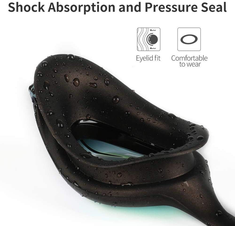 Occhialini per bambini, Occhialini da nuoto professionali Protezione dai raggi UV antiappannamento, Occhialini da nuoto per ragazzi per ragazze, Visione chiara, Silicone morbido, Nessuna perdita (D)