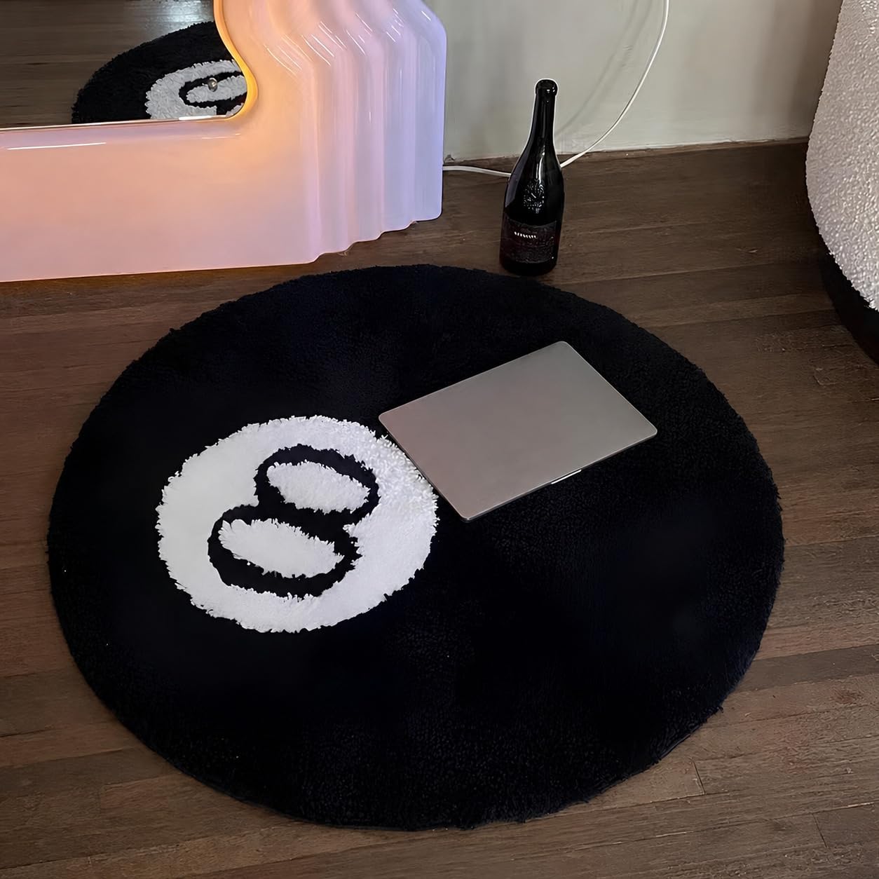 Tapis Boule de Billard 8 Rond – Tapis Chambre Ado, Déco Chambre Ado