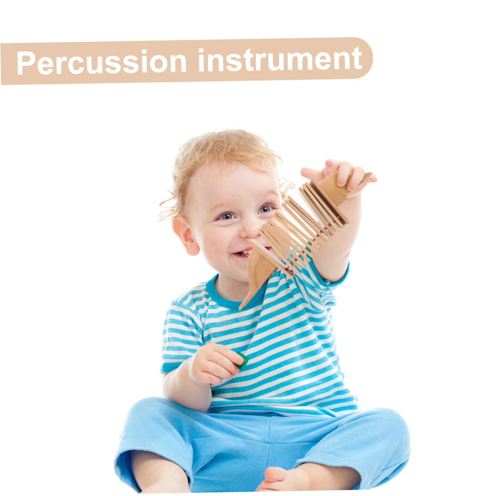 Batacchio Musicale in Legno a Forma di Delfino, Khaki | Giocattolo Musicale che Bussa, per Piccoli Strumenti Musicali e Strumenti per Piccoli, Festa Scuola Decor