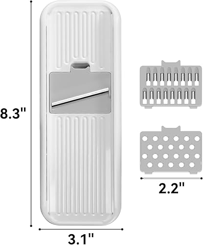 Miniatura 6 de Badelite Mini rebanadora de ajo, cortador de mandolina multifuncional, trituradora de verduras, ajo, jengibre, cortador de mandolina vegetal con