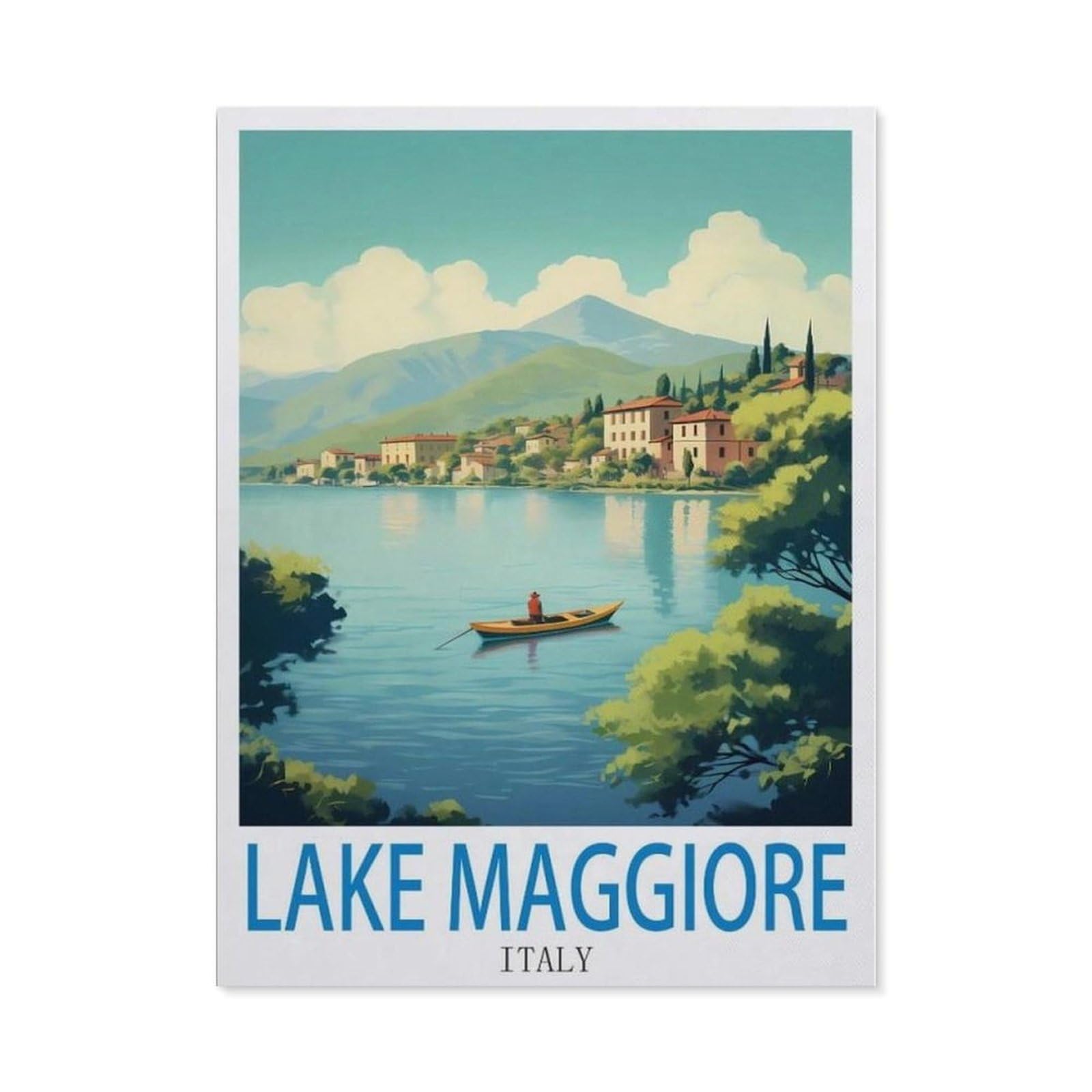 BEAYODKP DIY Diamond Painting，Lake Maggiore Italy（40 x 50 cm）