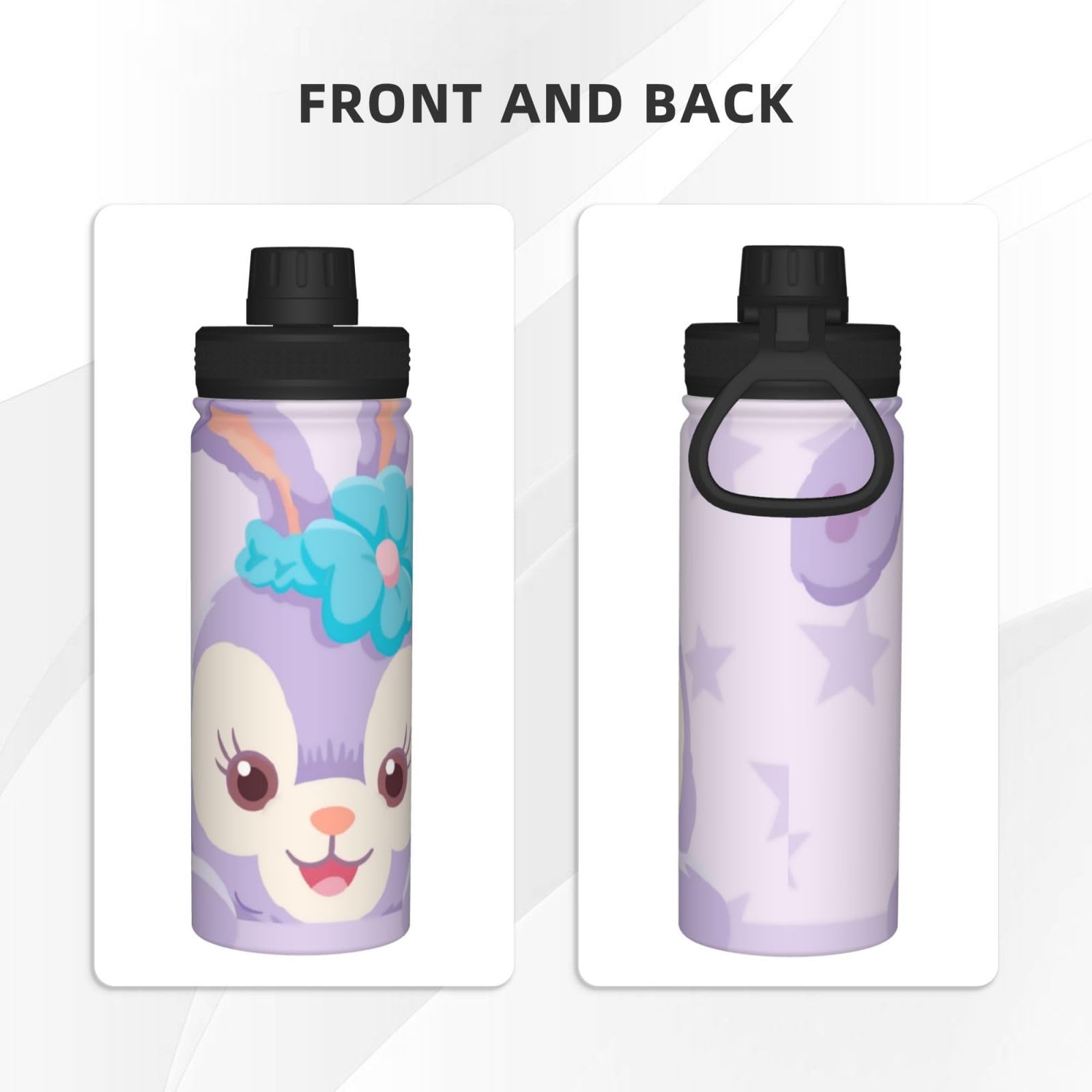 Amazon | スポーツ水筒 ステラルー 紫 かわいい スポーツボトル