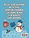 LARGE PRINT WINTER COLORING BOOK: OVER 50 PEACEFUL AND FESTIVE DESIGNS FOR ADULTS AND SENIORS (Large Print Seasonal Coloring Book Series by Rita Sparkley)
