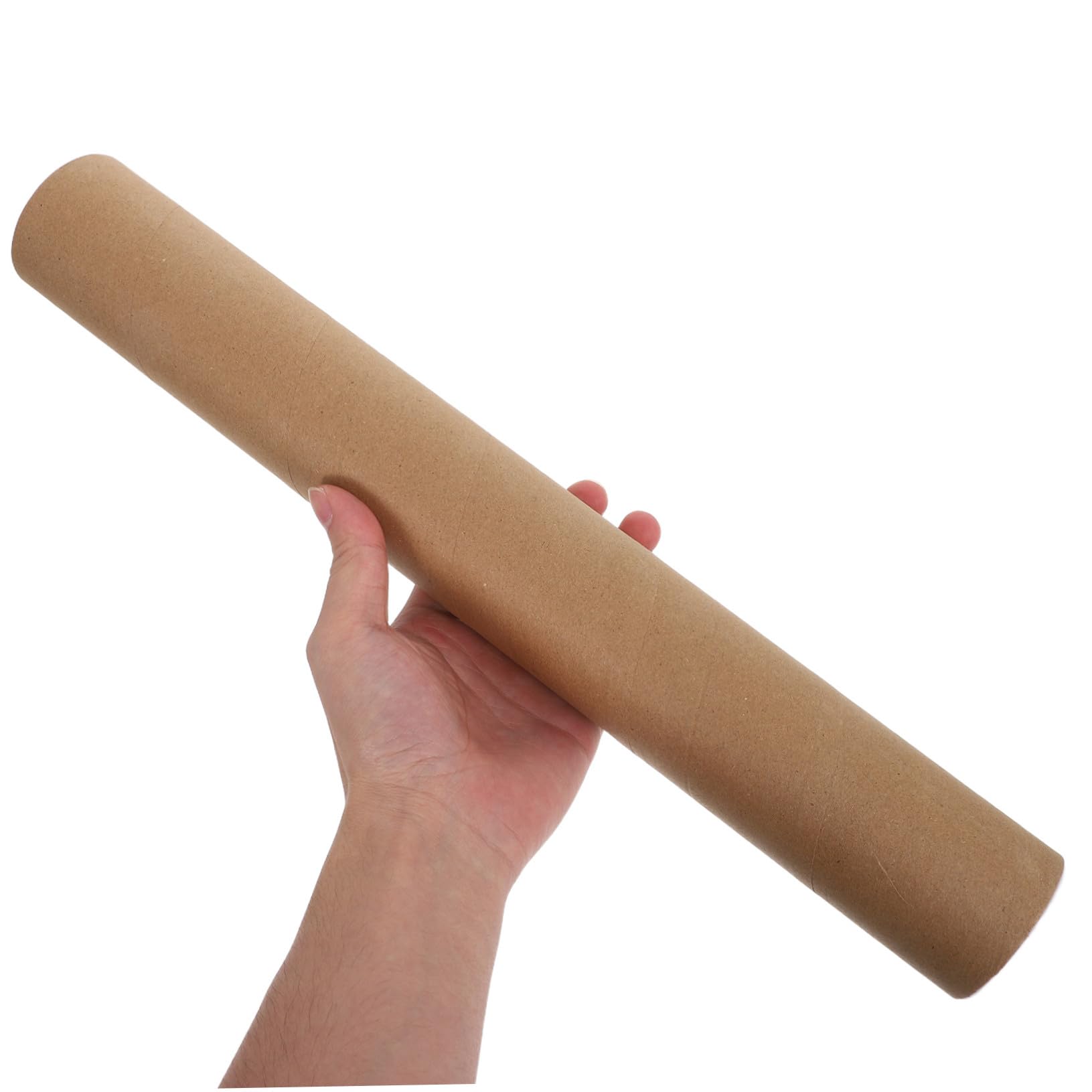 DOITOOL 10 Pièces Lot de Tubes Expédition Kraft avec Bouchons Tubes Cylindriques Robustes pour Affiches Stockage et Transport Sécurisé pour Art et Matériel
