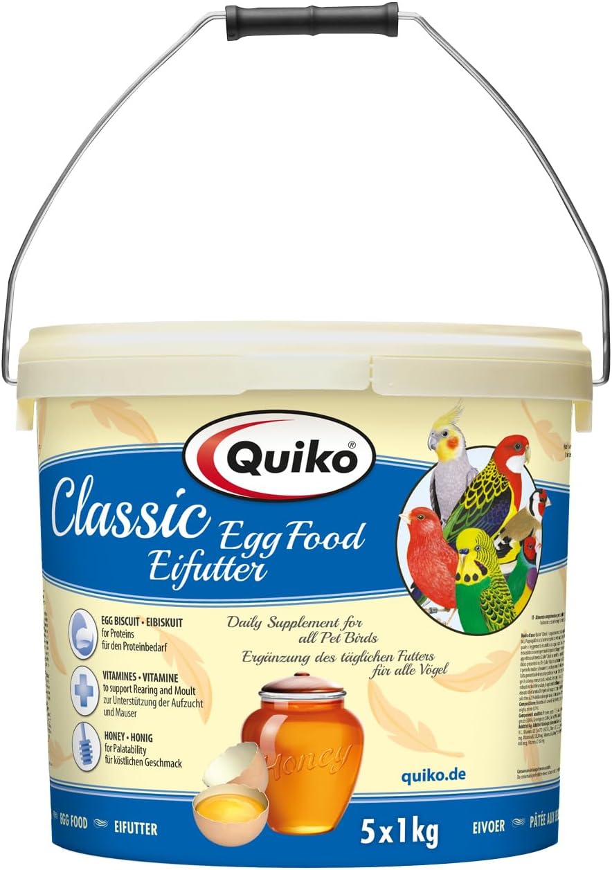 Quiko Classic - Egg Food 5 kg - Breeding Food for all Ornamental Bird Species