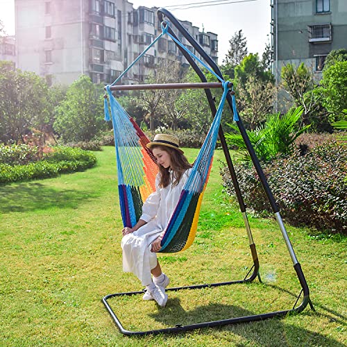 Hammock Chair Stand Only, Adjustable Height 79-93 Inch, 330 Lb Capacity, Heavy Duty Stand for Hammock Chair Solid Steel Structure Hanging Chair Stand with Powder Coated Finish, Indoor/Outdoor - Thumbnail 2