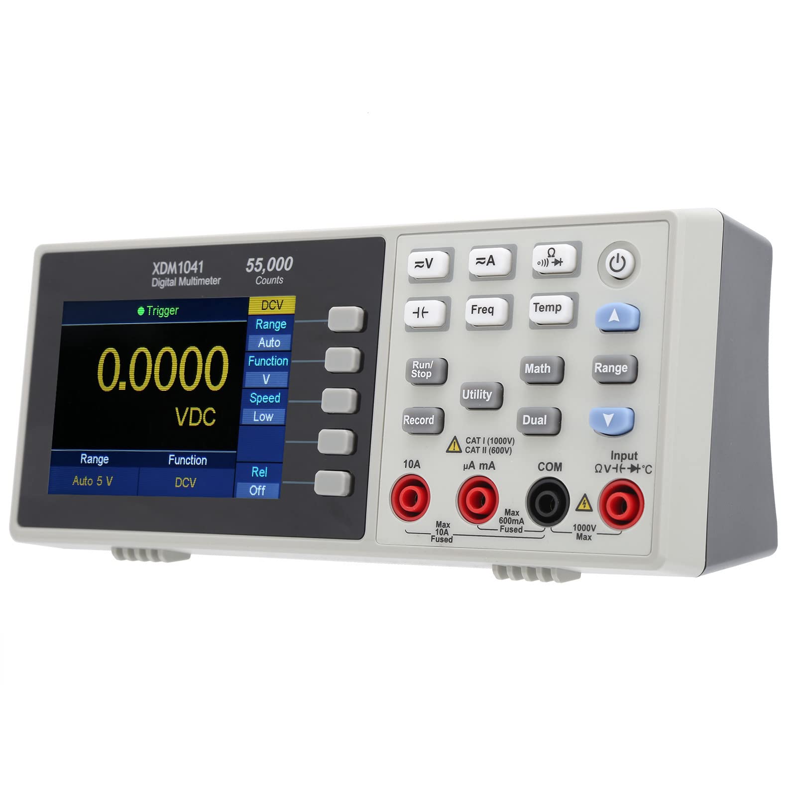 XDM1041 3.5in LCD Mini Desktop Digital Multímetro Verdadero RMS Tempermo Meder para Laboratorios, Fábricas, Entusiastas de la Radio (Enchufe de la UE)