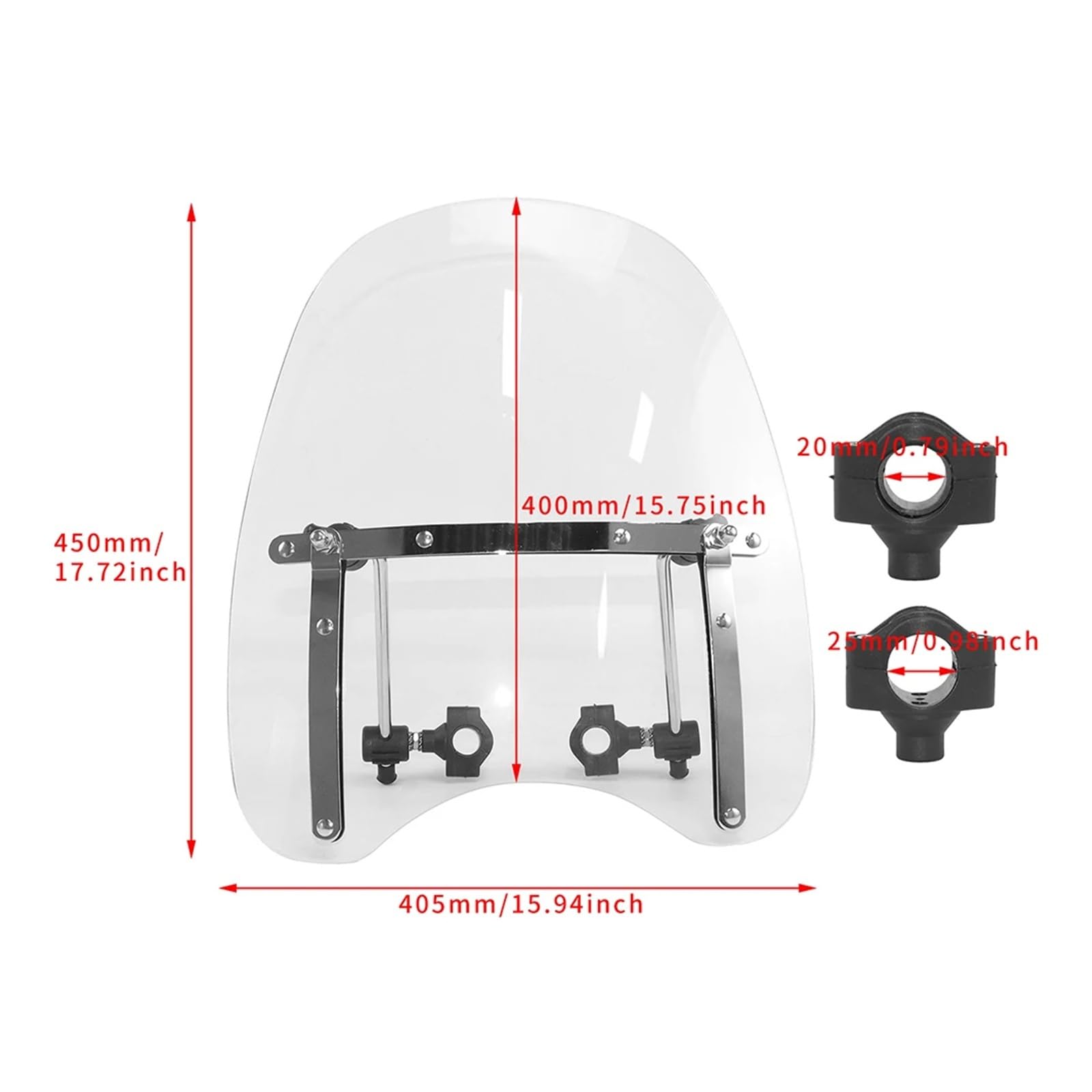 Protector Deflector De Viento for Parabrisas De Motocicleta,