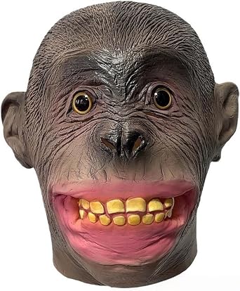 Realistic Gorilla Head Mask for Costume Parties & Performances - Latex Animal Mask for Halloween, Stage, and Cosplay