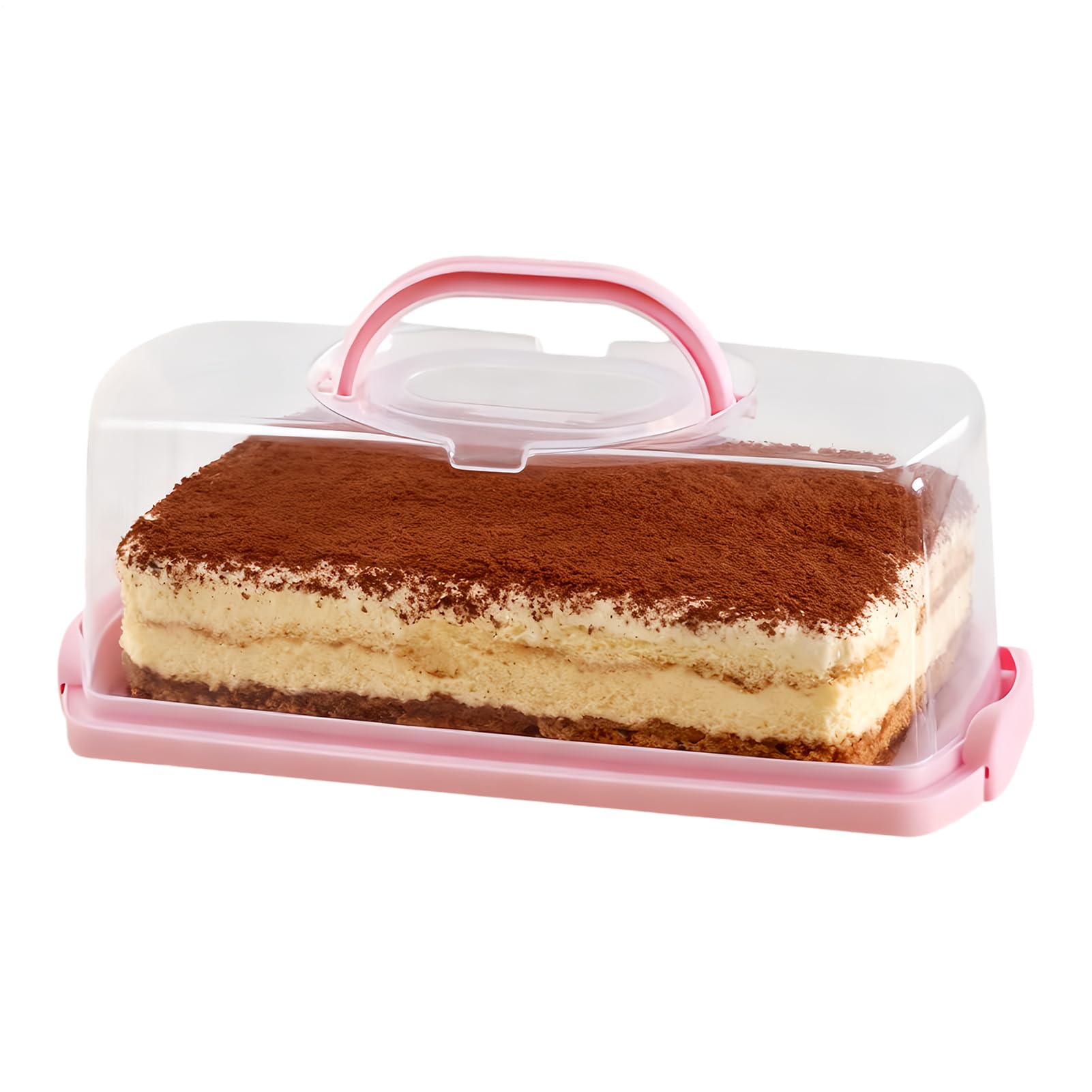 Contenedor de galletas y pasteles portátil que evita que la repostería se rompa