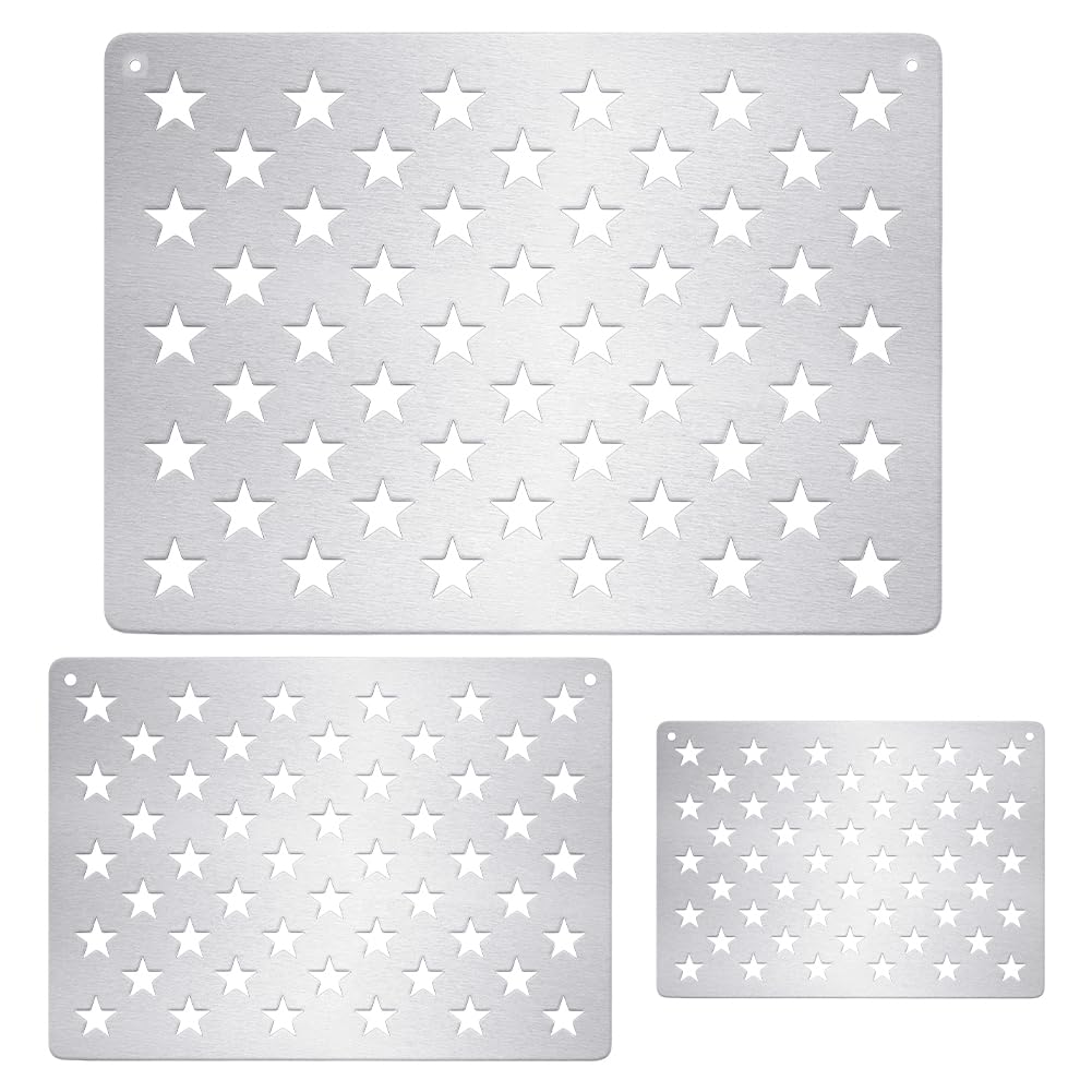 Peacoblue Pochoir Étoiles Drapeau Américain 50 Pièces