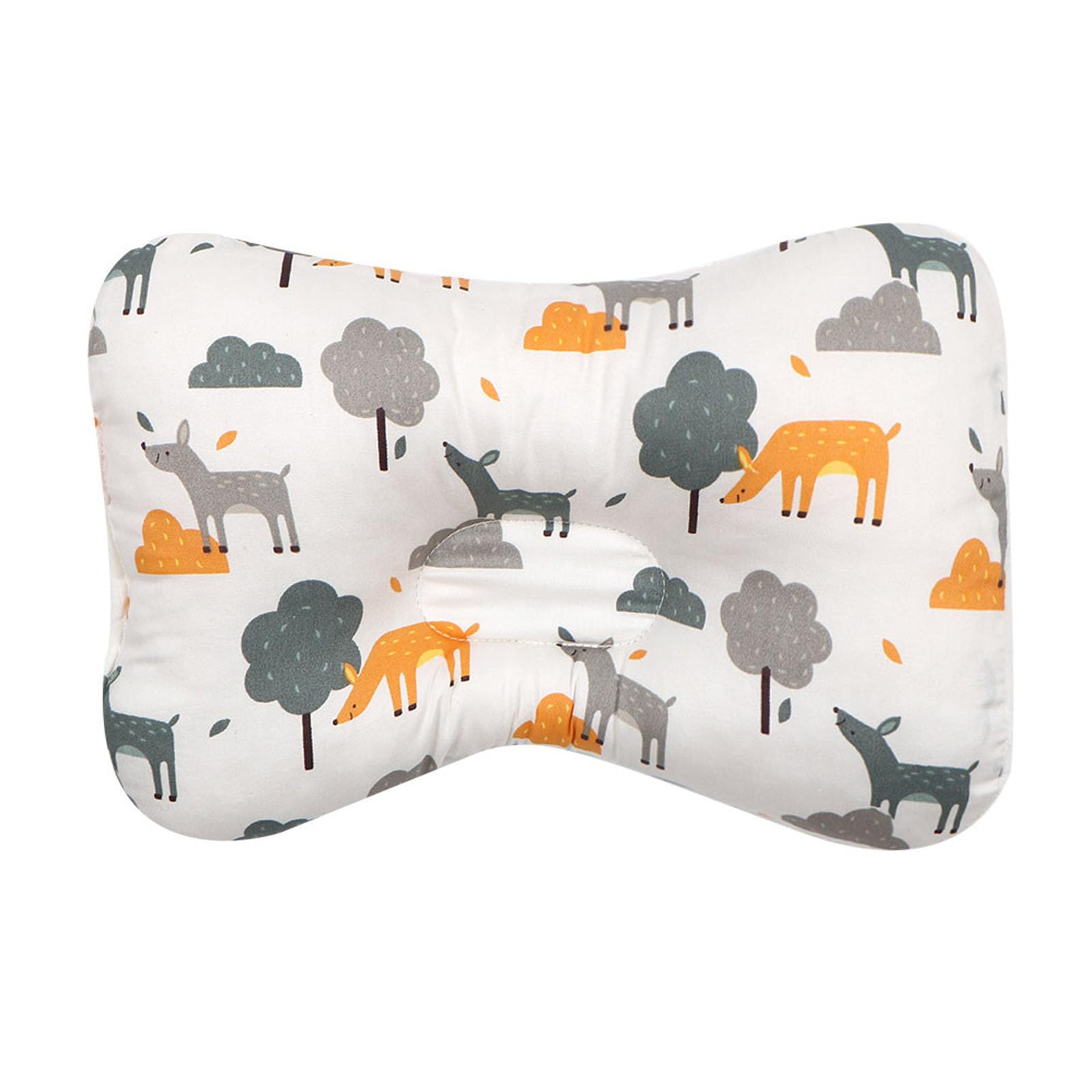 Babykissen Gegen Plattkopf, Kopfform korrekturkissen, Weiches Kopf- und Nackenstützkissen, Ergonomisches Kinder Kopfkissen Schlafkissen, Nackenstütze für Wiege, Bett, Kinderwagen (28*20CM,L)