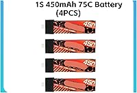 Vista 2 de Batería 1S 450mAh 75C (4PCS) para Air75 Drones