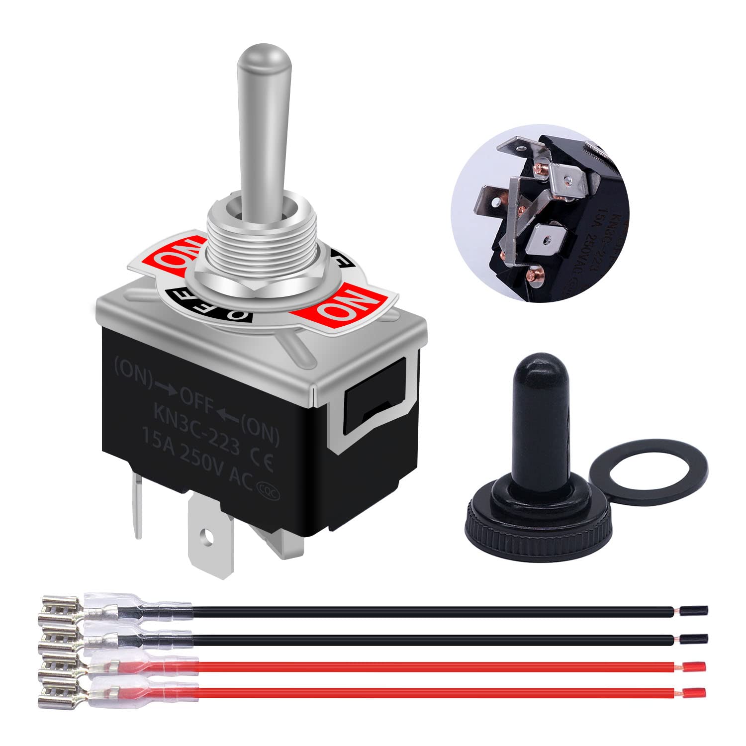 Buy weideer Jack Momentary Toggle Switch Reverse Polarity Switch Motor