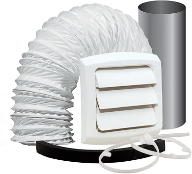 Bathroom Fan Vent Kit with, Wall Style