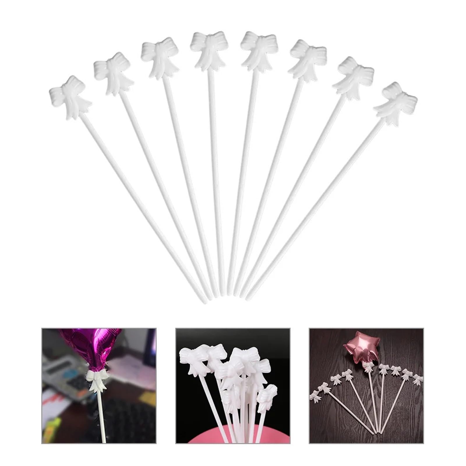 Soporte para palos de globos 100 Uds. Palillos for globos, palitos for globos de plástico, soporte for globos, soporte for globos