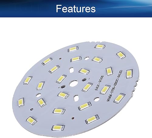 Miniatura 3 de Bettomshin 1 unids LED chip módulo 5730 COB circular 12 W 300 mA aluminio puro blanco 6500 K lámpara de reflector de alta potencia 3.50 pulgadas de