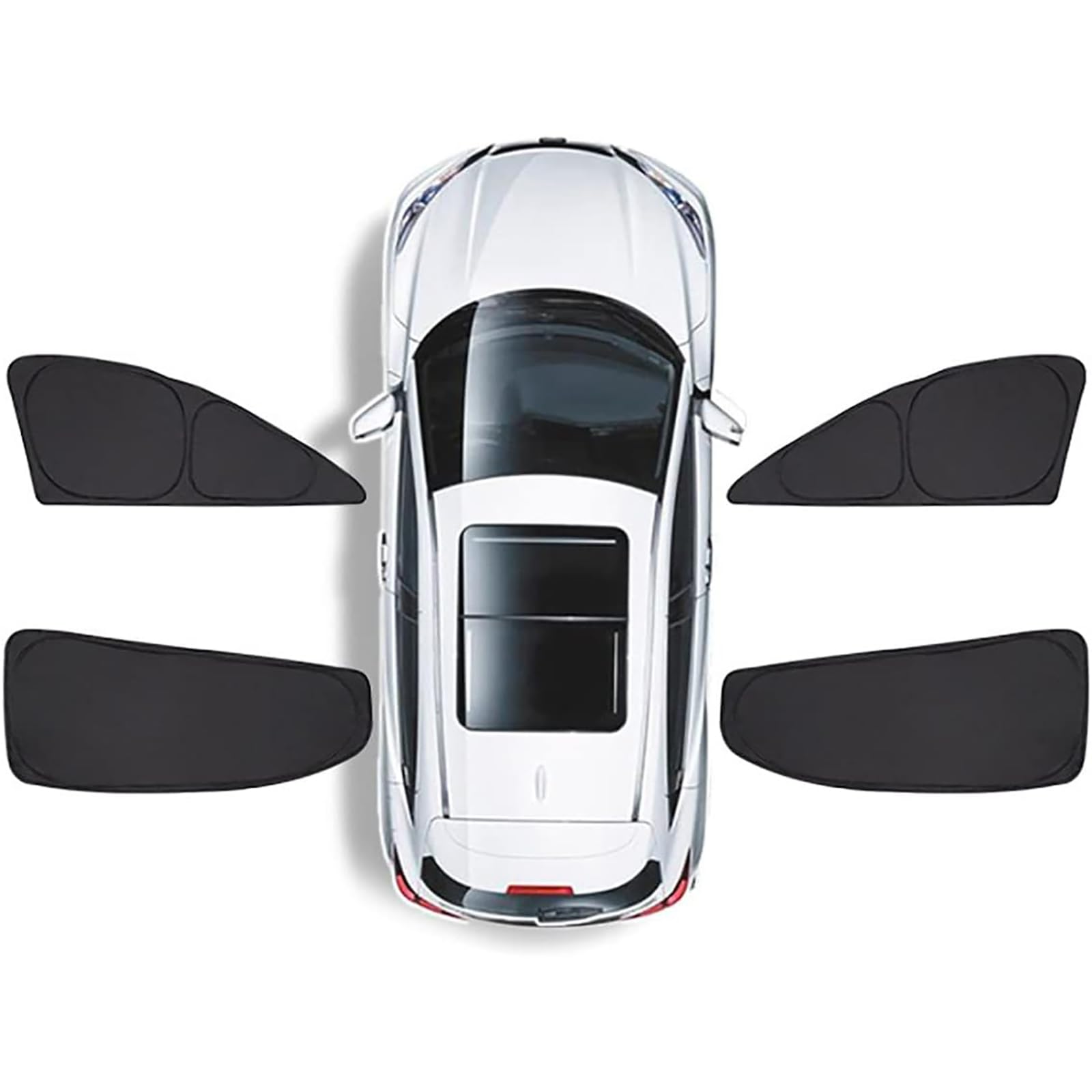 Parasole Finestrini Laterali Auto per Jeep Renegade 2018-2022, Completamente Coperto Tende Oscuranti Vetri Block Raggi UV Anti Zanzara Protezzione Privacy Accessori,E/4Doorswindow