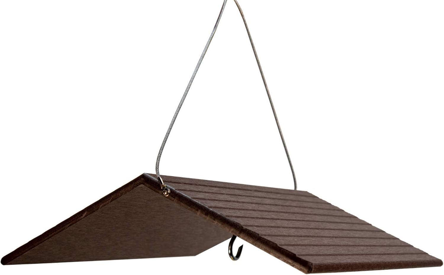 JCs Wildlife Poly Weather Cover - Rain Guard - Hang Bird Feeder or House Underneath for Protection from Rain or Snow - Easy to Clean and Use (Large, Green)