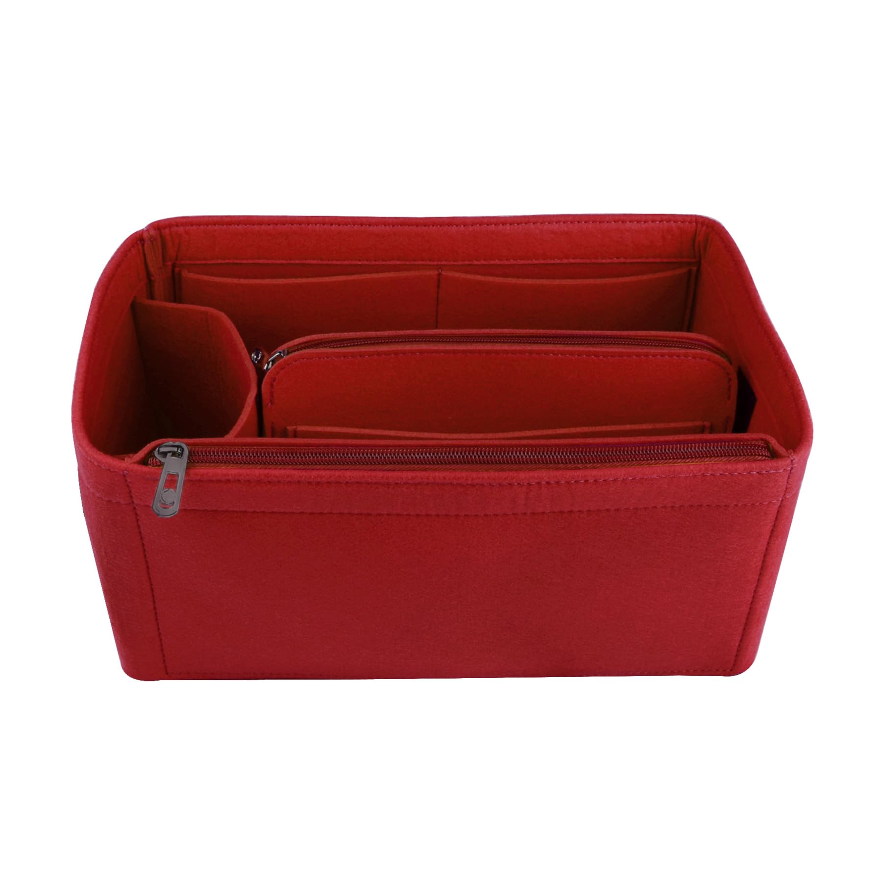 Notag Red Bag Organiser Felt Bag Organiser Insert Handbag Multi Pocket Tote Organiser Bag (, Large)