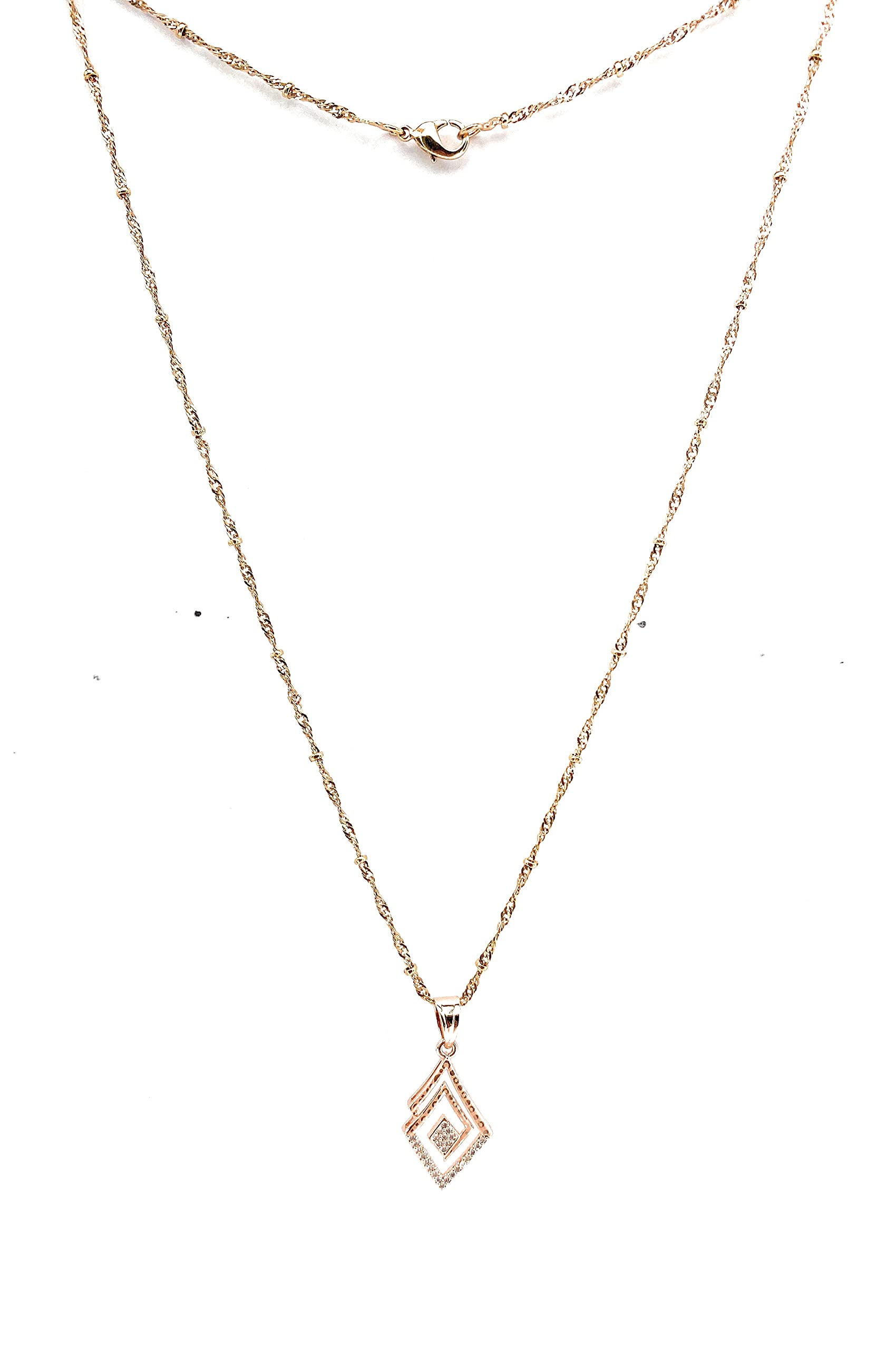 VIDORA Classic Gold Plated Round Jewellery Amarican Diamond Necklace Set for Womens And Girls with Earrings Combo Pack. (B09BD7DKKY) Amazon Price History, Amazon Price Tracker