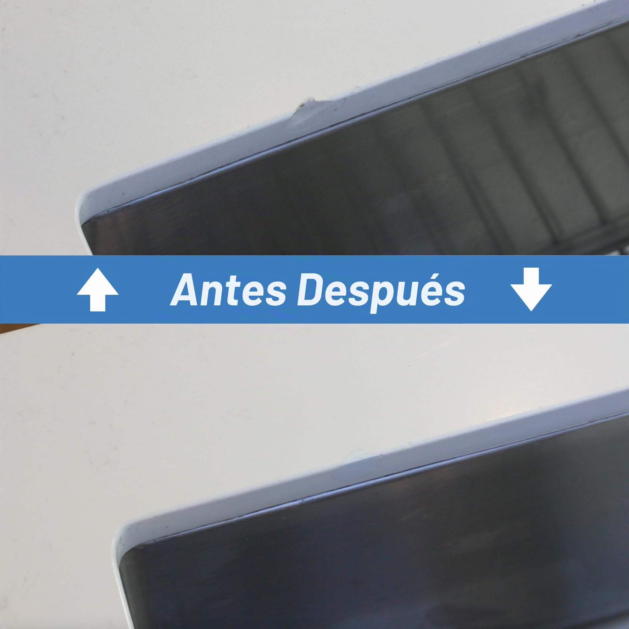 Blanco – Kit de reparación mejorado para mármol, azulejos, fundición mineral, cerámica, porcelana, cuarzo – astillas y daños superficiales – HIMG Surface Repair