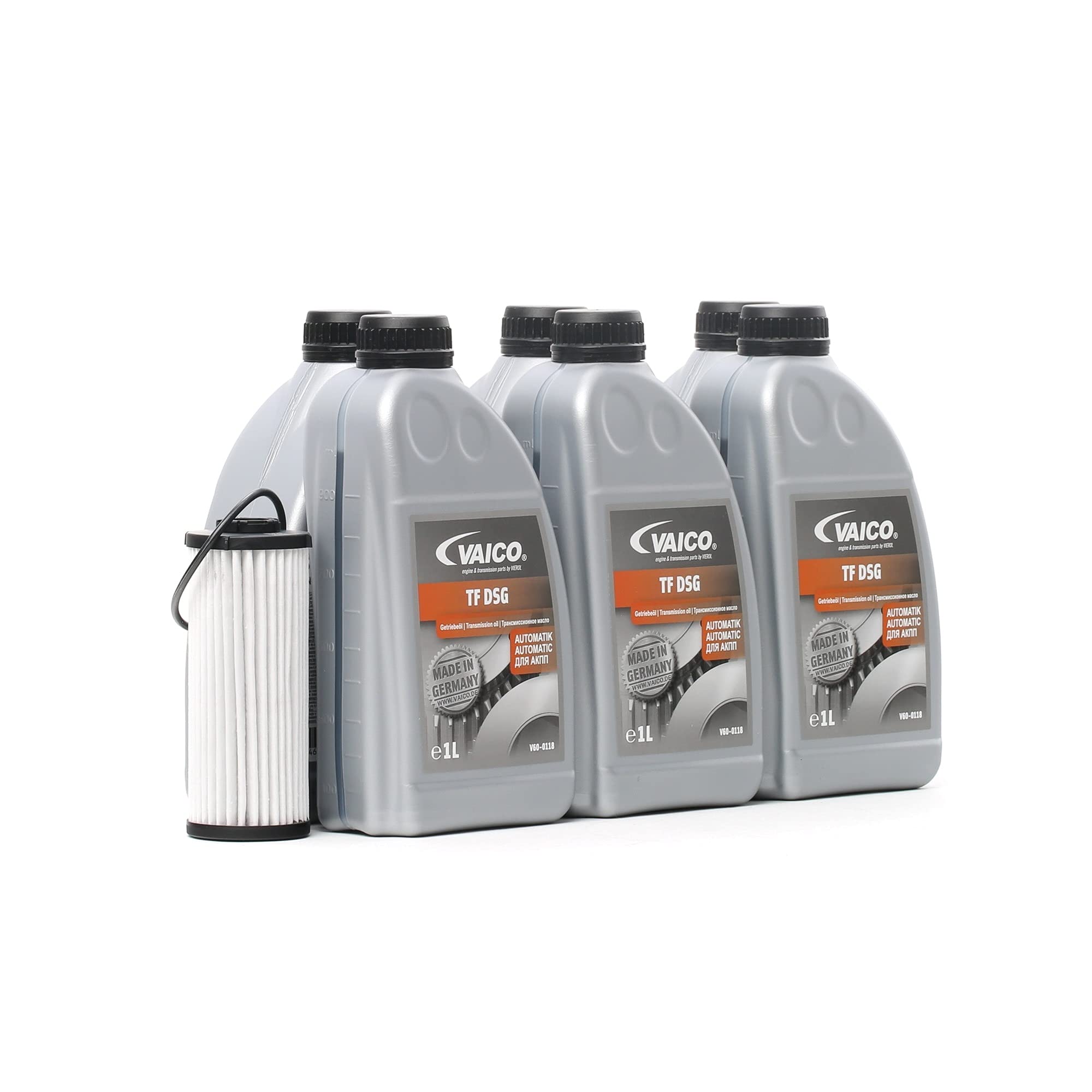 VAICO Automatikgetriebe Ölwechsel Filtersatz passend für VAG 7-Gang DSG DQ500 0BH Tiguan Q3 - V10-3223