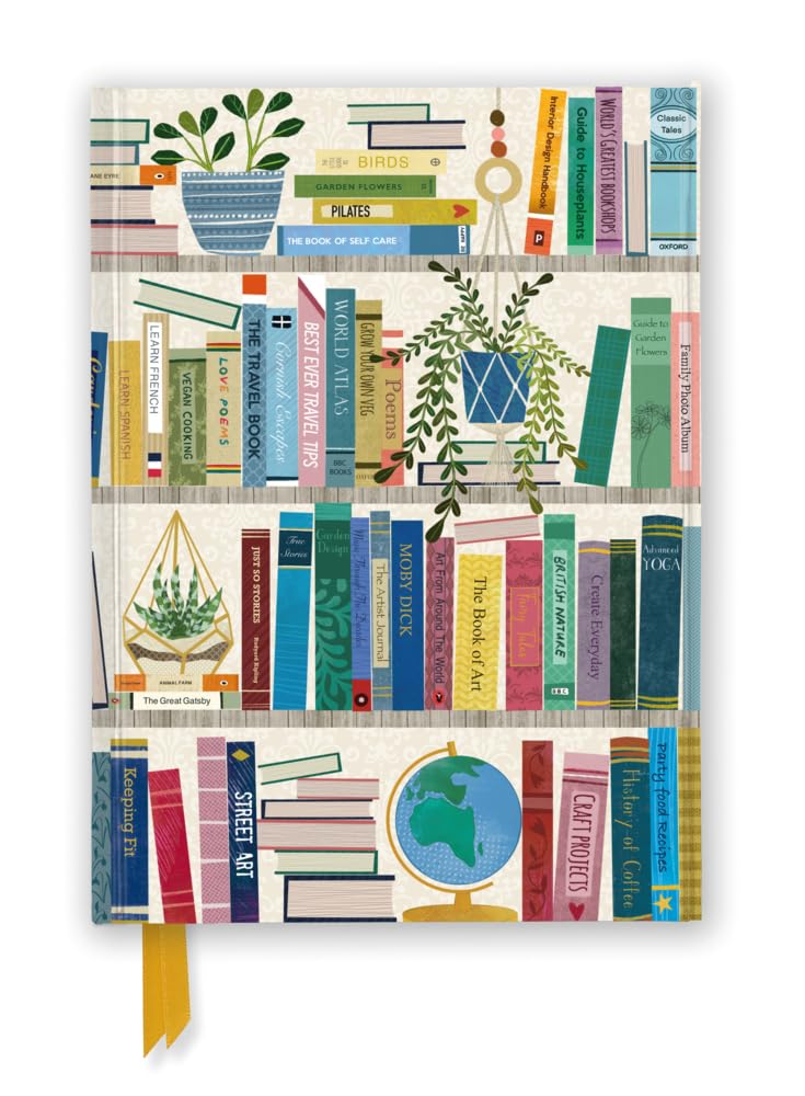 Georgia Breeze: Bookshelves (Foiled Journal) (Flame Tree Notebooks)