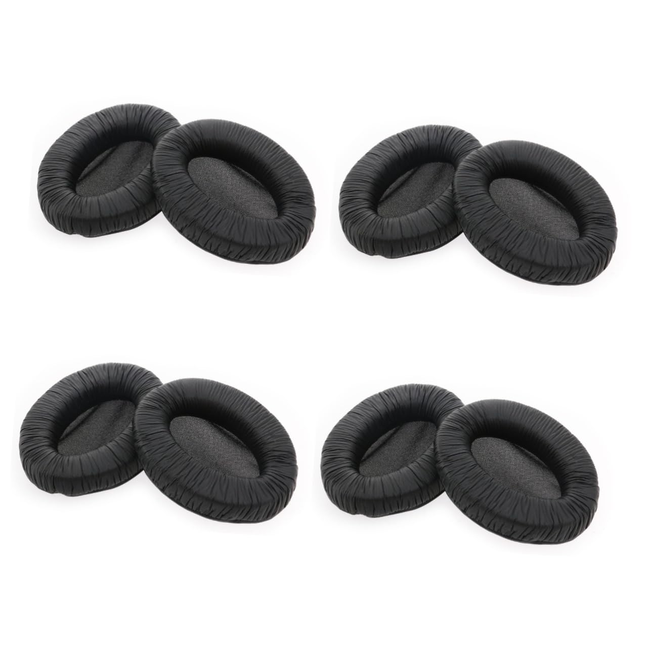 OSALADI 4pezzi Cuscinetti Di Ricambio Per Cuffie Pro Di Orecchiette Pu e Nera Comfort Eccellente e Miglioramento Del Suono Bass