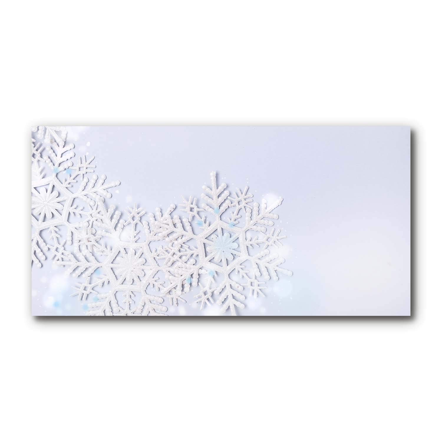 Impression verre sécurité Tulup tableau premium les flocons de neige