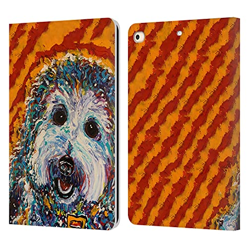 Étui en cuir iPad 9.7 2017 Mad Dog Art Gallery finition premium