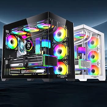 Amazon.co.jp: ゲーミングPCケース 強化ガラス製ミドルタワー型