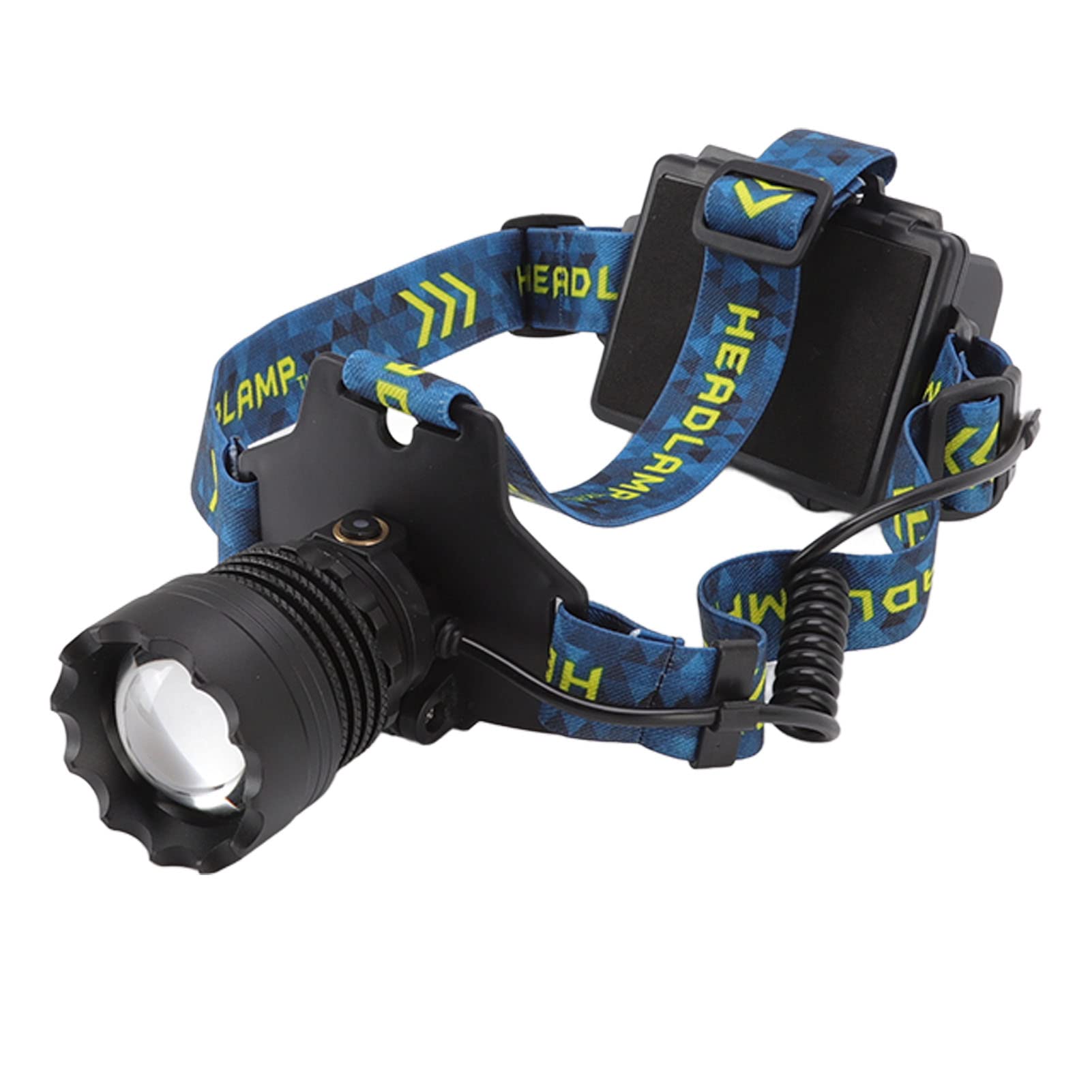 Lampe Frontale USB, Lampe de Poche Rechargeable 3000LM,