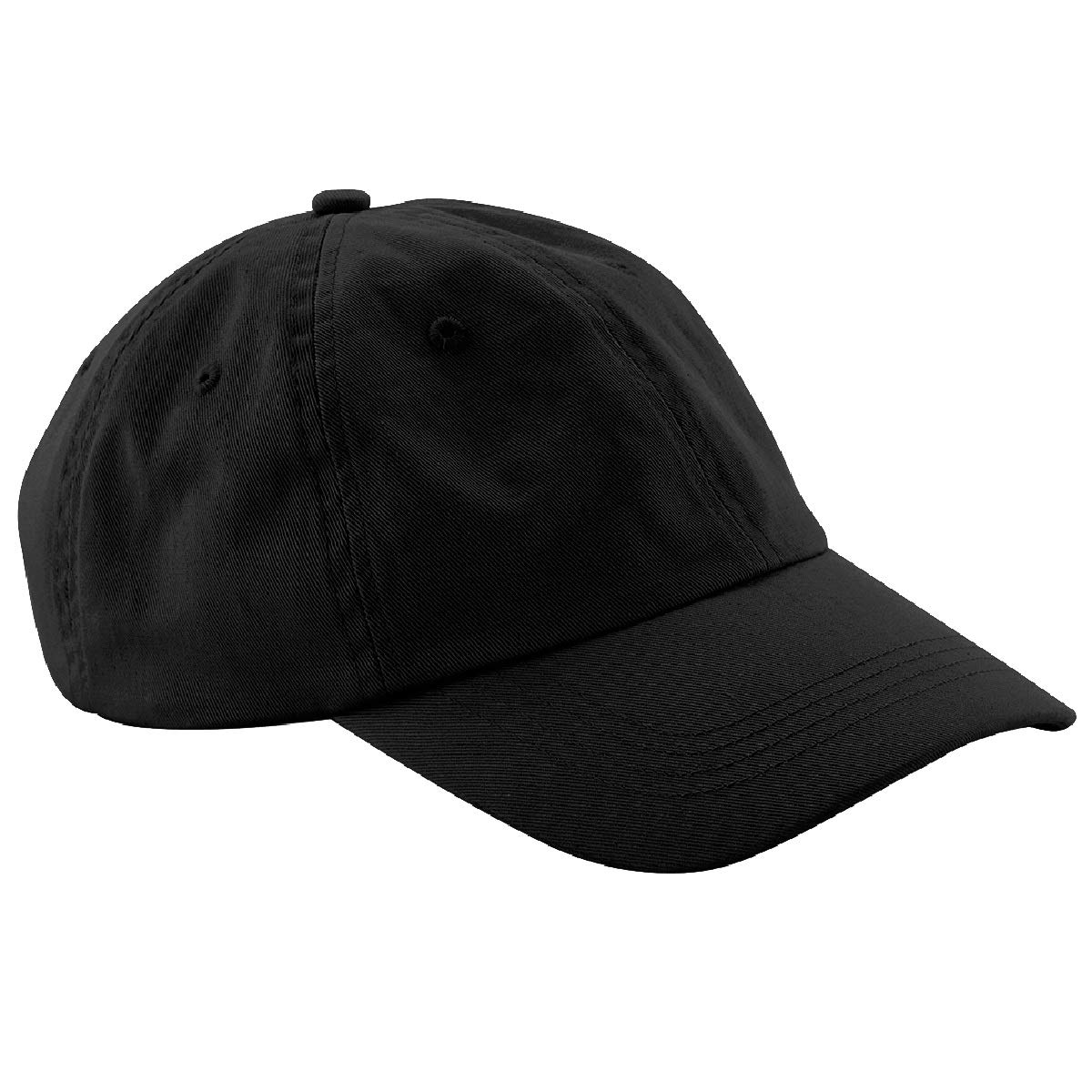 Beechfield B653 Low Profile 6 Panel Dad Cap - Black