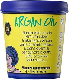 Argan Máscara de Hidratação 230g , Lola Cosmetics - Produto 3 mais recomendado com 4.7 estrelas