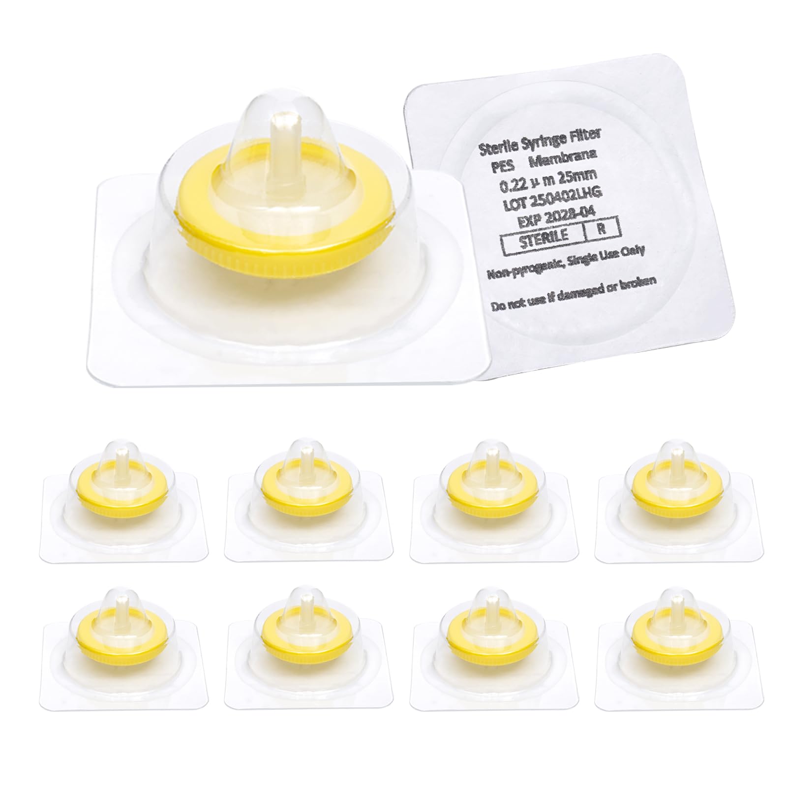 50PCS Sterile PES Syringe Filters,13mm,0.22um,Individually Packed — Amazon image 10