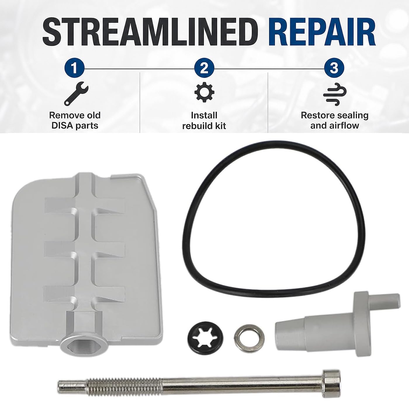 Set di Ricostruzione Valvola DISA per Auto E36 E39 E46 E53 E60 E65 E66 E83 | Lmq1698 Kit di Riparazione In Alluminio per Disco Valvola Disa di Aspirazione Motore M54 3.0 1999-2006