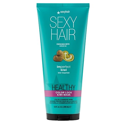 SexyHair - Máscara de bloqueo de color de fruta imperfecta saludable, 6.8 onzas, Kiwi, conservación de color, todo tipo de cabello