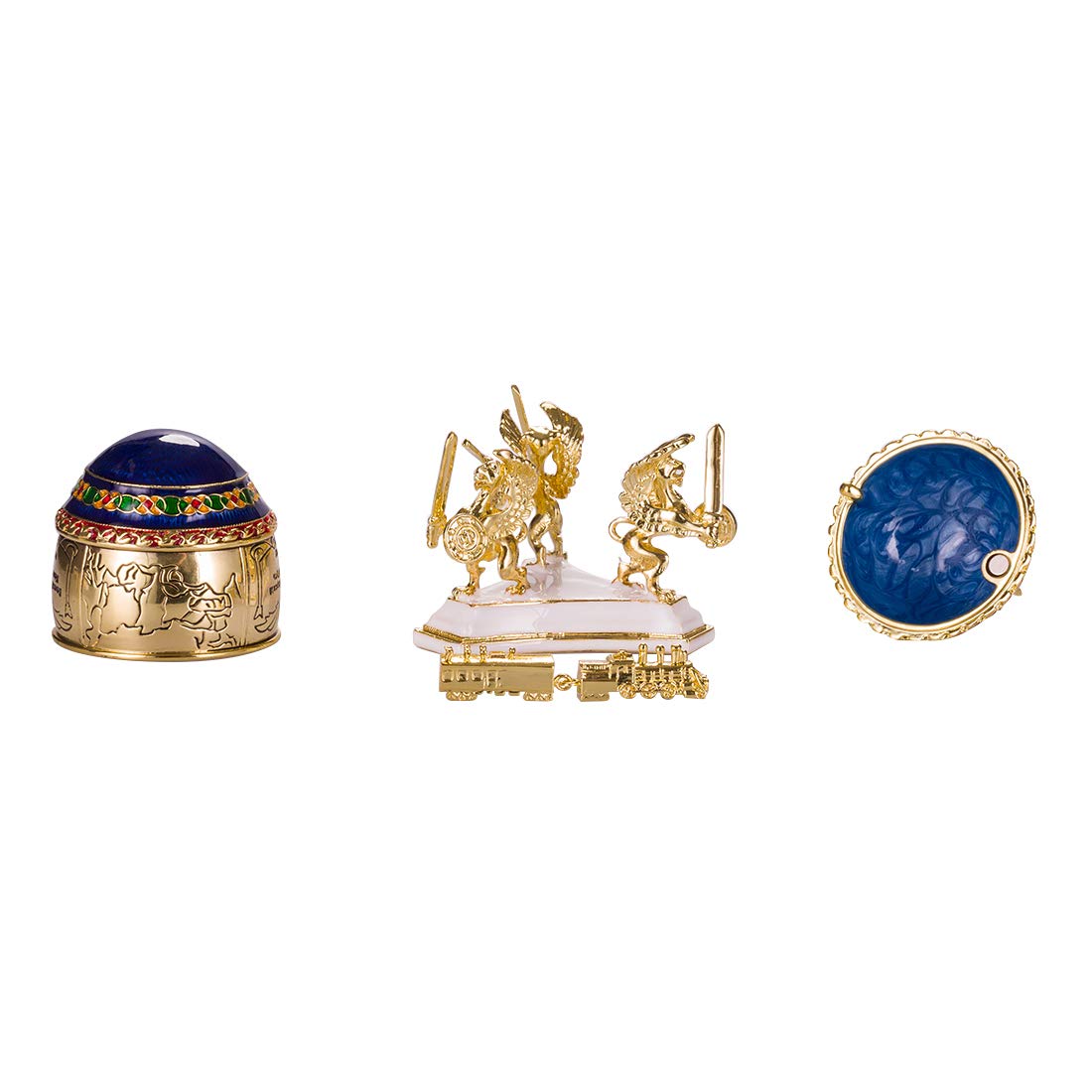 Rood Sieraden Doosje Cadeau Danila-souvenirs Faberge-stijl Lentebloemen Ei Met Mandje Met Bloemen 8,5 Cm Blaw Fabergé Ei Juwelendoos