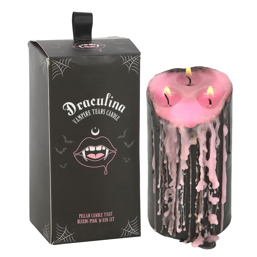 Something Different Vampire Tears Pillar Candle (L) (Pink)