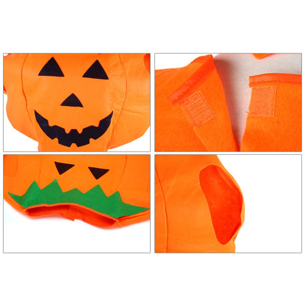 Générique Halloween Combinaison Jaune Chimie Robe D Pour Fille Orange Citrouille + 2 Pièces Enfant Combinaisons