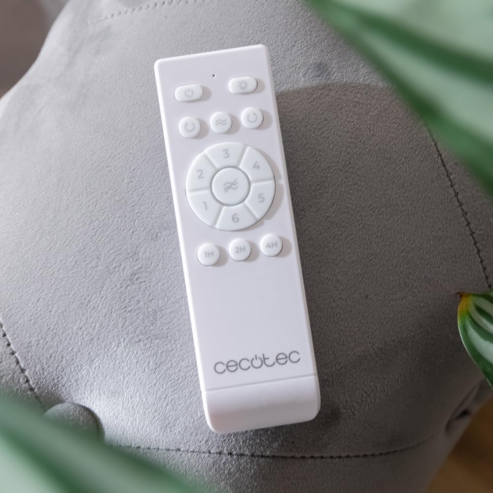 Cecotec - Deckenventilatoren mit Licht EnergySilence Aero 5280 LightWood, 40W, Durchmesser 132 cm, DC-Motor, Fernbedienung, 18W LED-Licht, programmierbarer Timer, Wintersommermodus